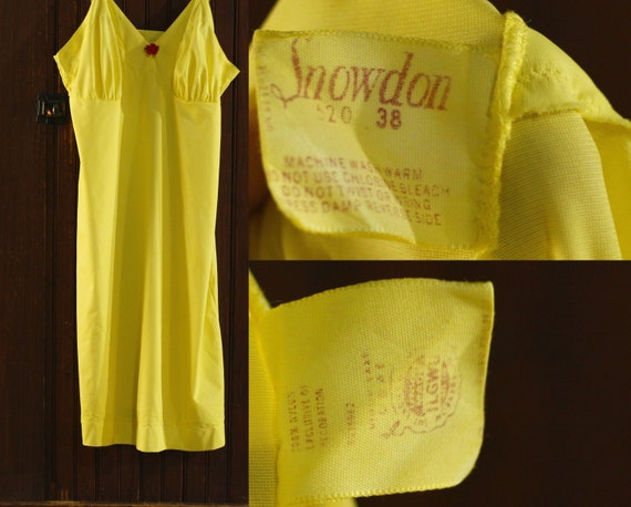 double lemon yellow empire waist scalloped trim f… - image 6