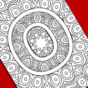 Printable Art Alphabet Adult Coloring Pages Instant Download - Etsy