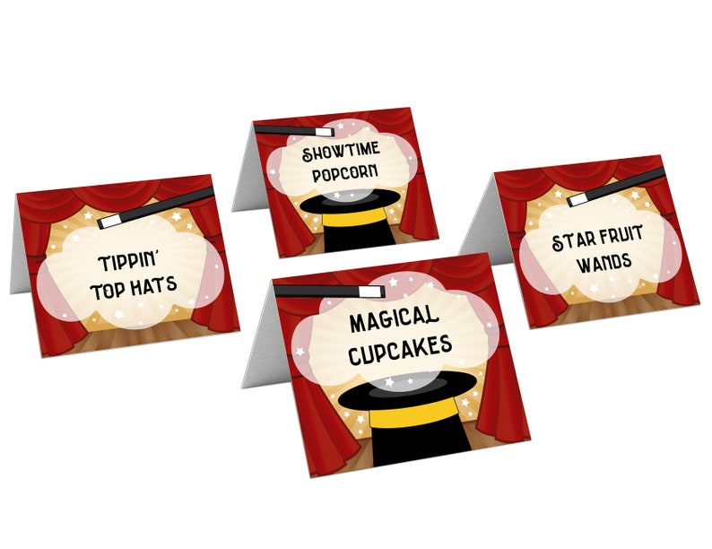 Printable Magic Show Birthday Party Decorations Magician - Etsy