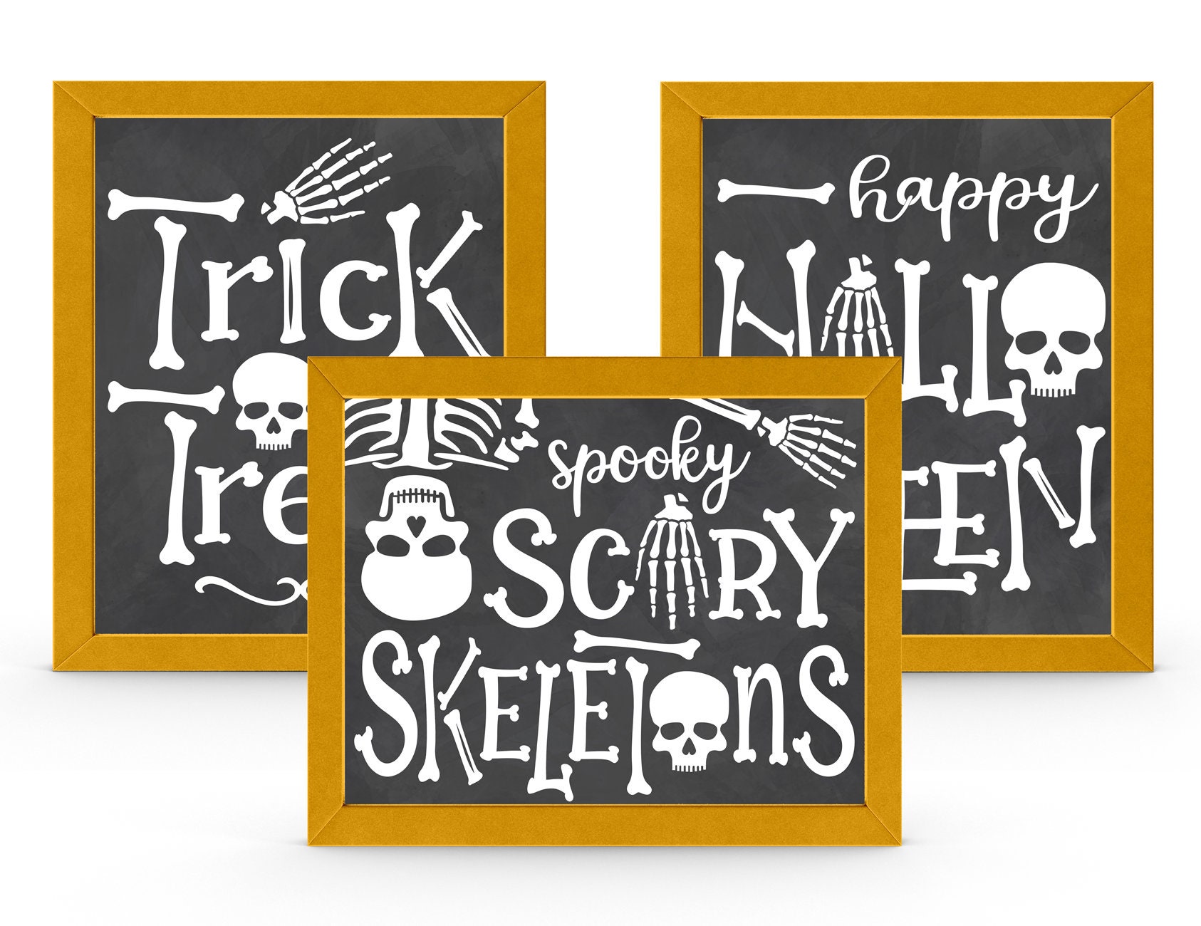 Printable Skeleton Halloween Party Decorations Halloween - Etsy