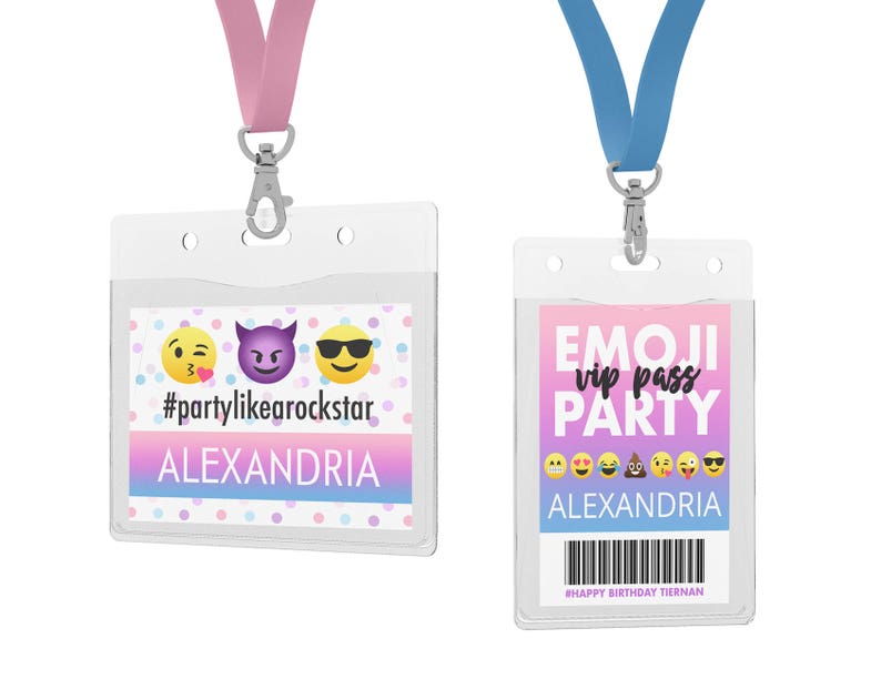 Printable Pastel Emoji Birthday Party Decor, Emoji Birthday Party Decor, Printable Emoji Party Decor, Instant Download, Adobe Reader image 5