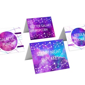 Printable Galaxy Birthday Party Decorations, Teen Galaxy Birthday Party ...