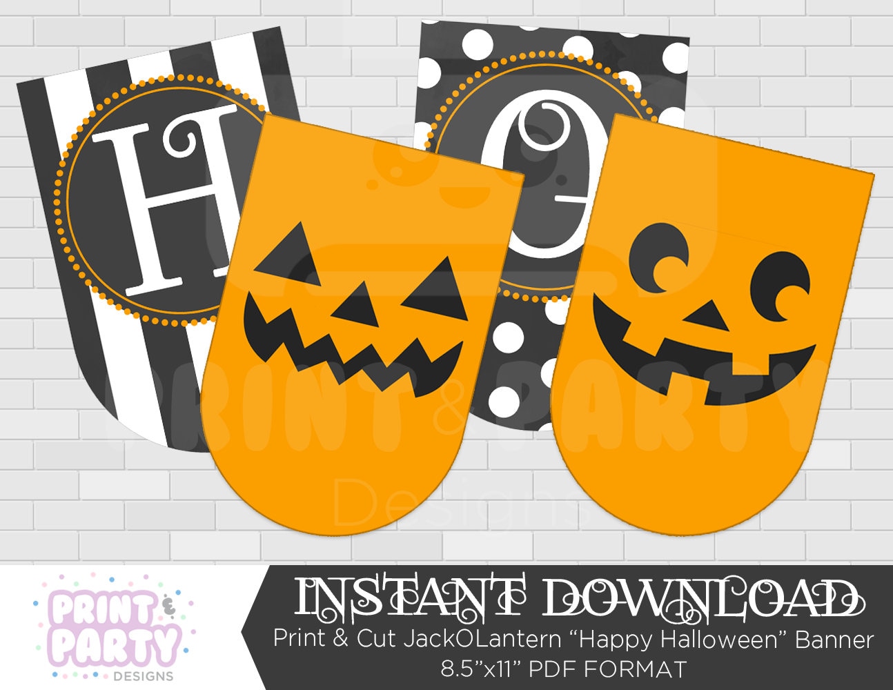 It is a graphic of Astounding Happy Halloween Banner Printable It is a graphic of Astounding Happy Halloween Banner Printable