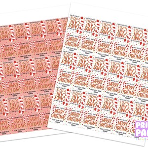 Printable Candy Cane Puzzle Gag Gift, Candy Cane Bag Toppers, Christmas ...