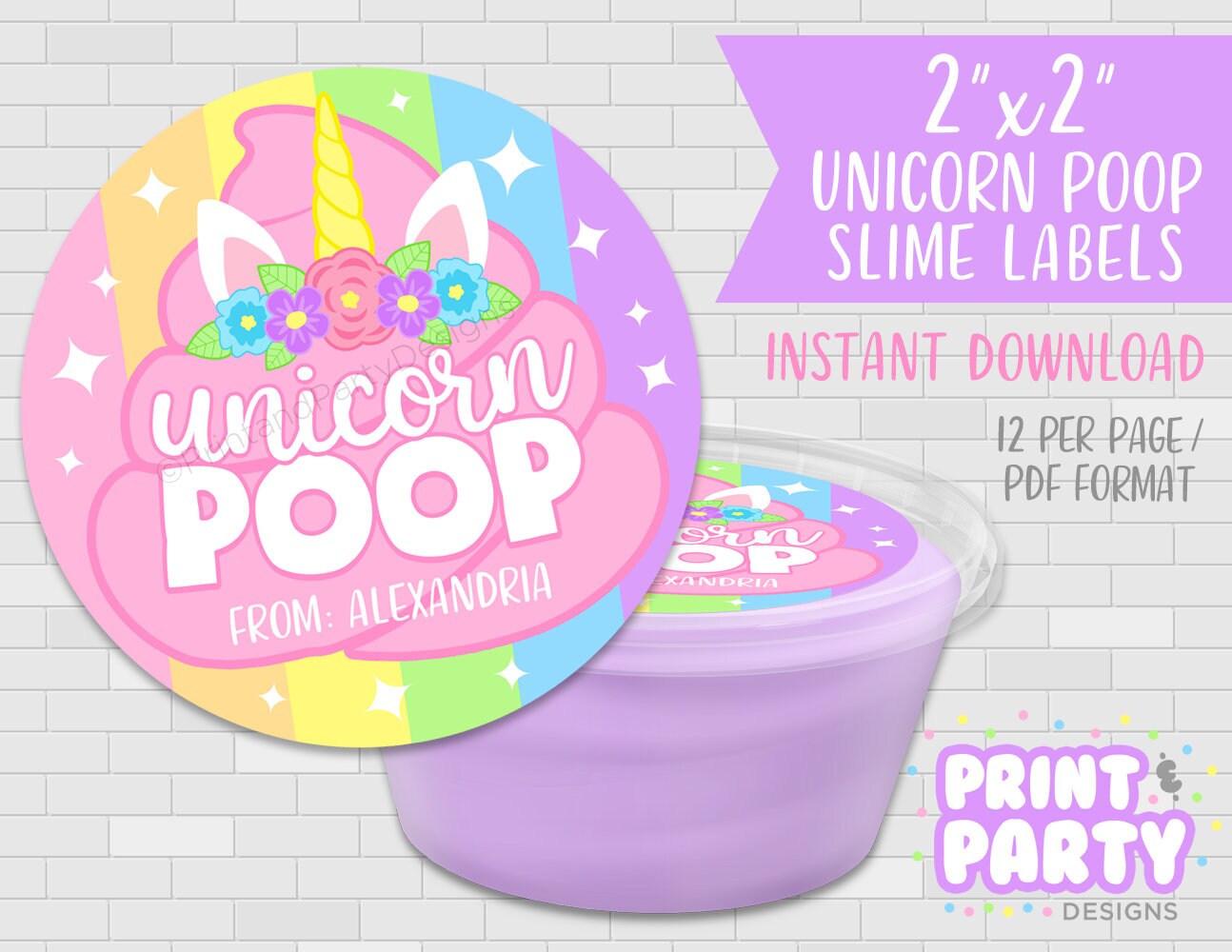 Unicorn slime poop deals