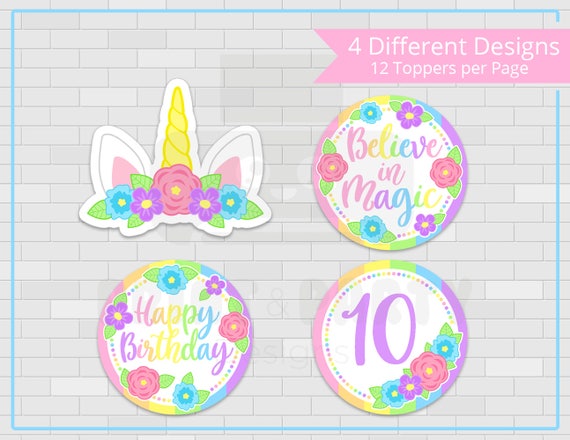 unicorn cakes unicorn horn cake topper printable