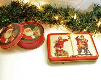 Vintage Coca-Cola Santa Claus Cards and Coasters