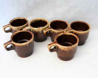 Western Brown Drip Coffee Mugs
