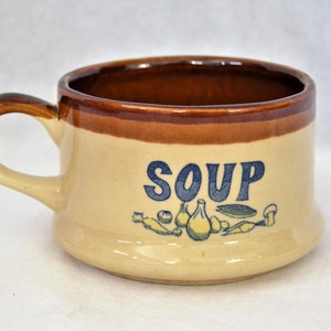 Vintage Stoneware Soup Cup