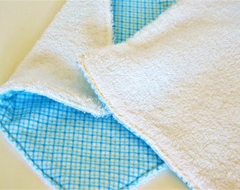 Baby Blue Washcloths - Hand Crafted