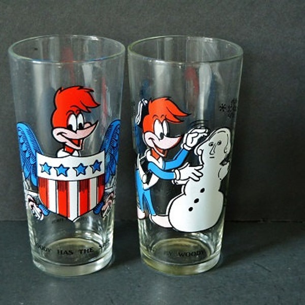 Vintage Woody Woodpecker Glasses