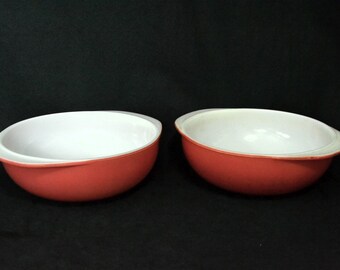 Pyrex Mixing Bowls/ Casserole Bowls - Flamingo