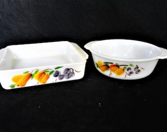 Vintage Gay Fad Casserole Dishes from Fire King