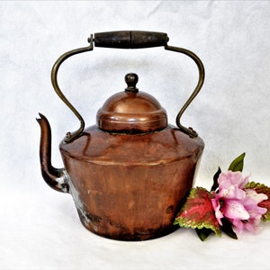 Vintage Copper Tea Kettle