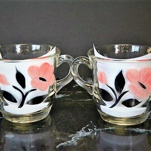 Vintage Hand Painted Rose Sugar Bowl & Creamer from Barlett-Collins