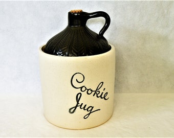 Whiskey Jug Cookie Jar from Monmouth Pottery
