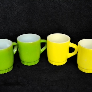 Vintage Stackable Coffee Cups from Fire King