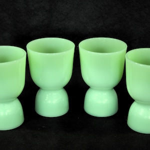 Jadeite Egg Cups from Fire King/ Anchor Hocking