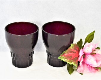 Royal Ruby Red Windsor Glasses from Anchor Hocking