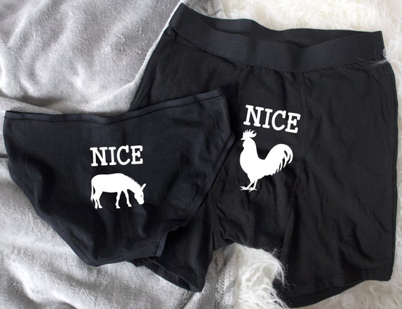 Personalized Underwear Matching Set, Couples Gift, Funny