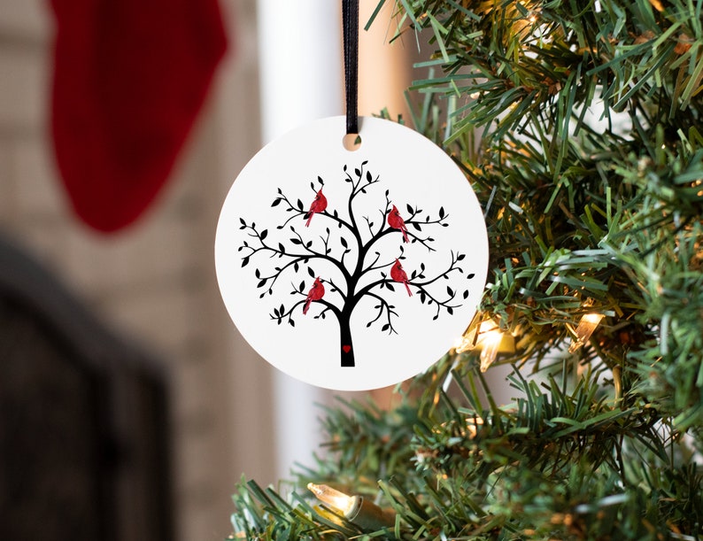 Cardinal Ornament Sympathy Gift Loss of Mother Aluminum Etsy