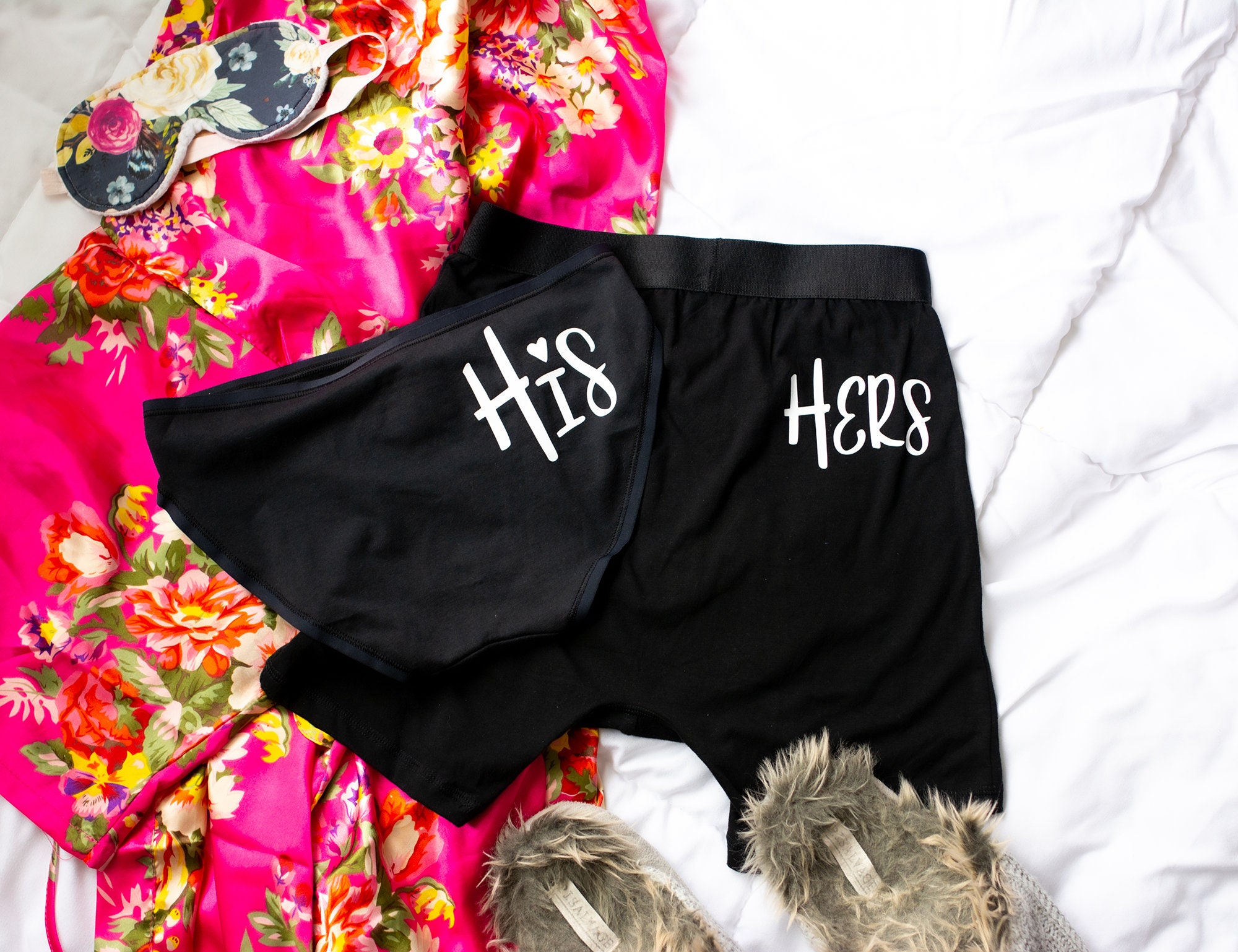 His and Hers Underwear Couples Underwear Set Cotton Etsy