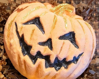 Pumpkin Spice Bath Bomb: Halloween Jack O Lantern Gift