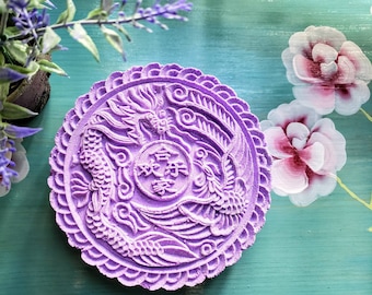 Oriental Dragon Bath Bomb: Aromatherapy Spa Gift, Scented with Essential Oils, Chinoiserie