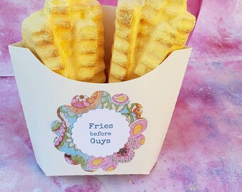 Funny French Fry Bath Bomb: Cake Batter Scented Gift