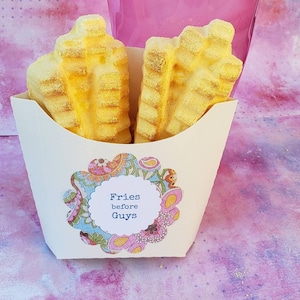 Funny French Fry Bath Bomb: Cake Batter Scented Gift