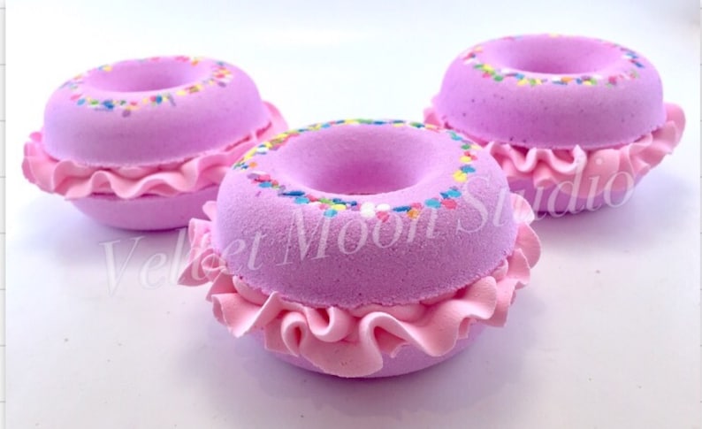 Donut Bath Bomb Donut Party Favors Happy Birthday Gift image 4