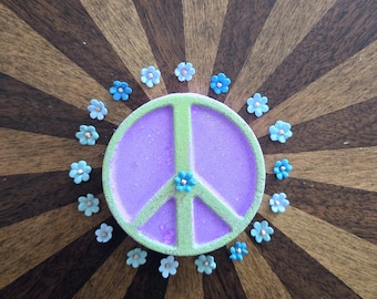 Peace Sign Bath Bomb - Hippie Gift - Gift for Teens