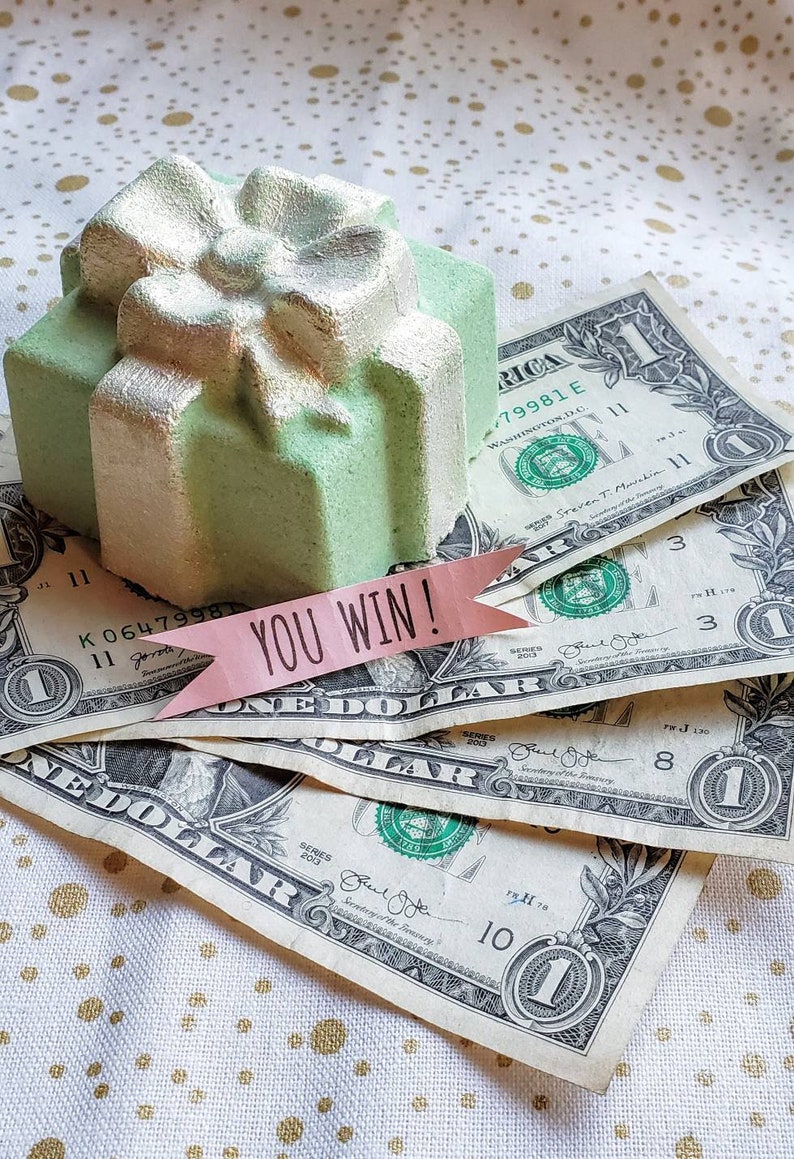 Money Surprise Bath Bomb Bath Bomb with Cash Inside Etsy