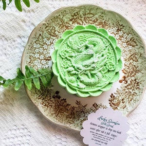 Dragon Bath Bomb with Charm Inside - Lucky Dragon Talisman - Dragon Gift - Lucky Charm - Bath Bomb Surprise