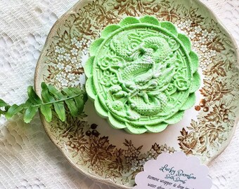 Dragon Bath Bomb: Lucky Bamboo Scent, Dragon Charm Inside