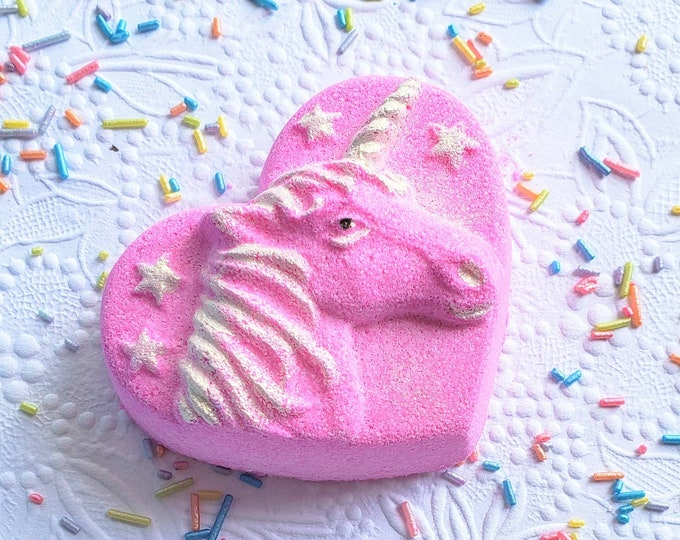 Unicorn Bath Bomb with Charm Inside - Gifts for Girls - Bath Bombs for Kids - Unicorn Party Favors - Valentine Gift for Girls