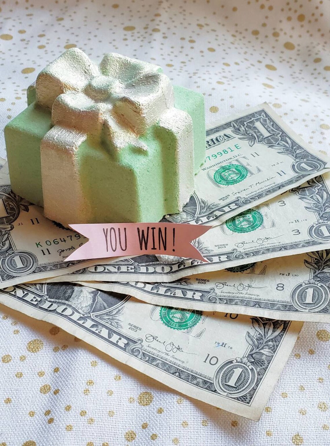 Money Surprise Bath Bomb Bath Bomb with Cash Inside Etsy