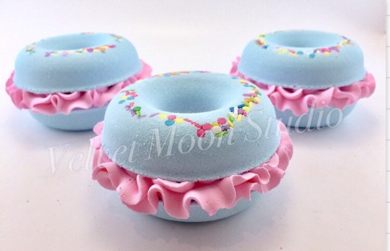 Donut Bath Bomb Donut Party Favors Happy Birthday Gift image 1