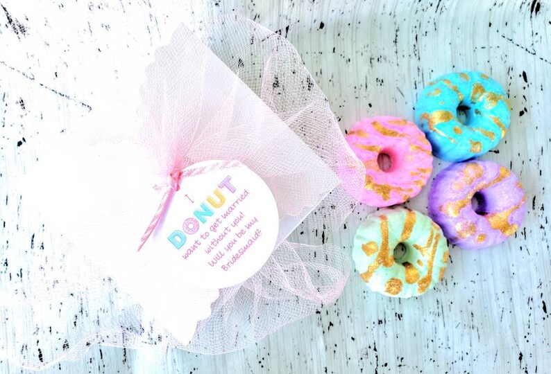 Bridesmaid Gifts Maid of Honor Proposal Bridesmaid Proposal Bath Bomb Donut Wedding Flower Girl Proposal Will You Be My Bridesmaid