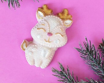 Reindeer Bath Bomb - Stocking Stuffer for Kids - Woodland Deer