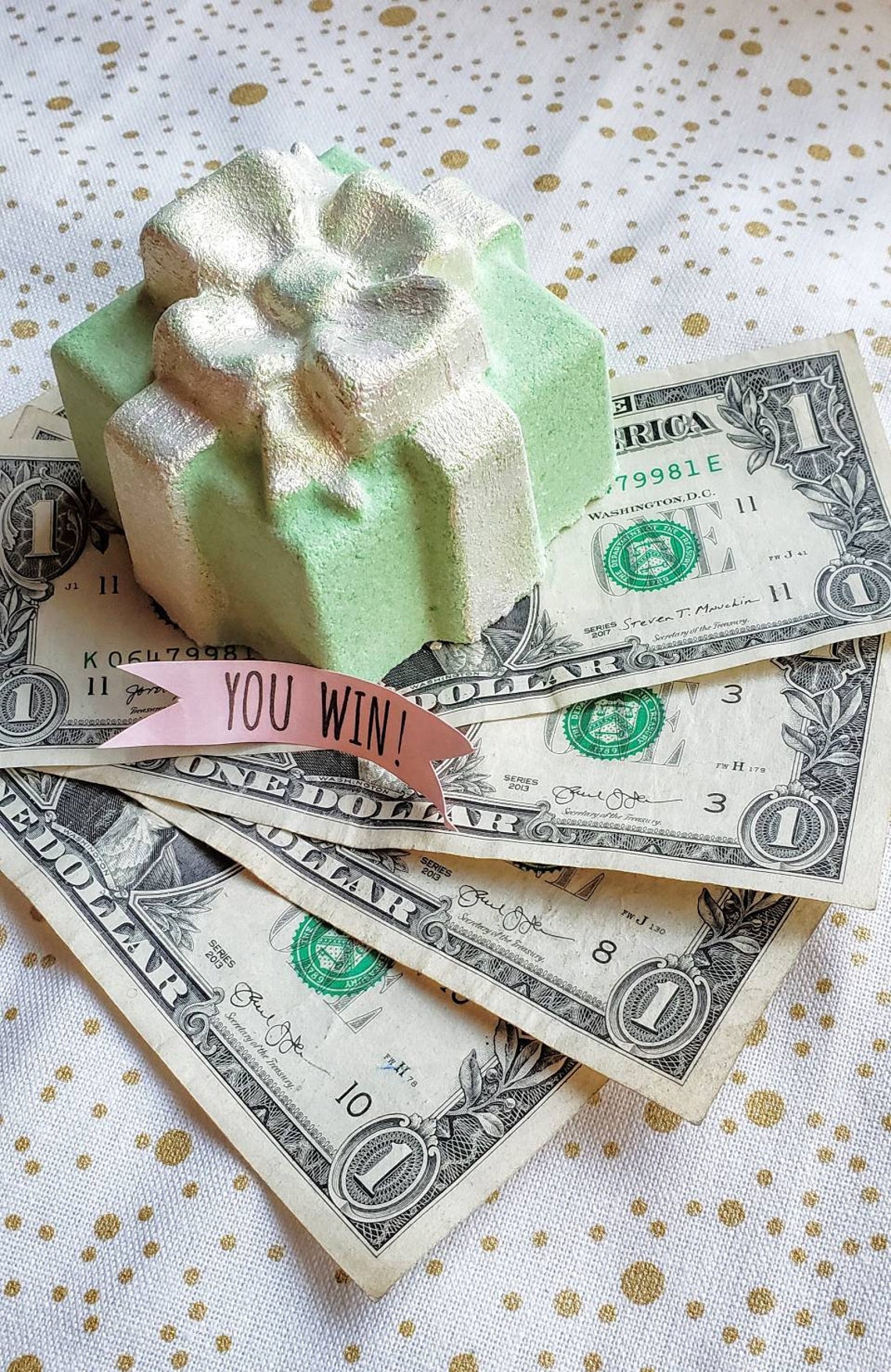 Money Surprise Bath Bomb Bath Bomb with Cash Inside | Etsy