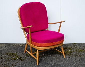 Original Vintage Ercol Windsor 335 Armchair - Fully Restored - Choice of Colours - Two Tone