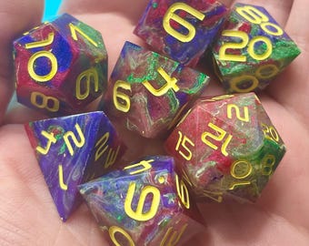 Hexblood Sharp Edge Dice Set (7) For Role Playing Games