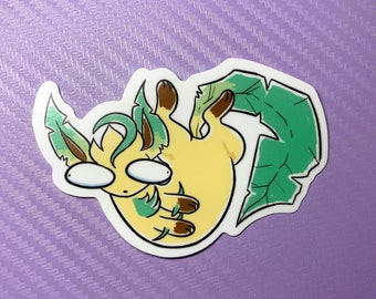 Pokemon Leafeon Goofy Sticker
