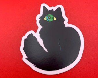 Pegatina de Blinky, el gatito arcano - Frijoles arcanos