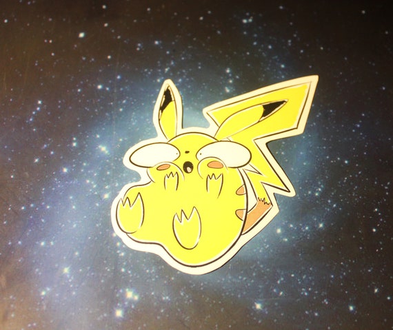 Pokemon Pikachu Goofy Sticker Etsy Pokemon Pikachu Goofy Sticker Etsy