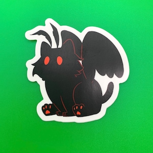 Moth Cat Sticker - Mothman kitty