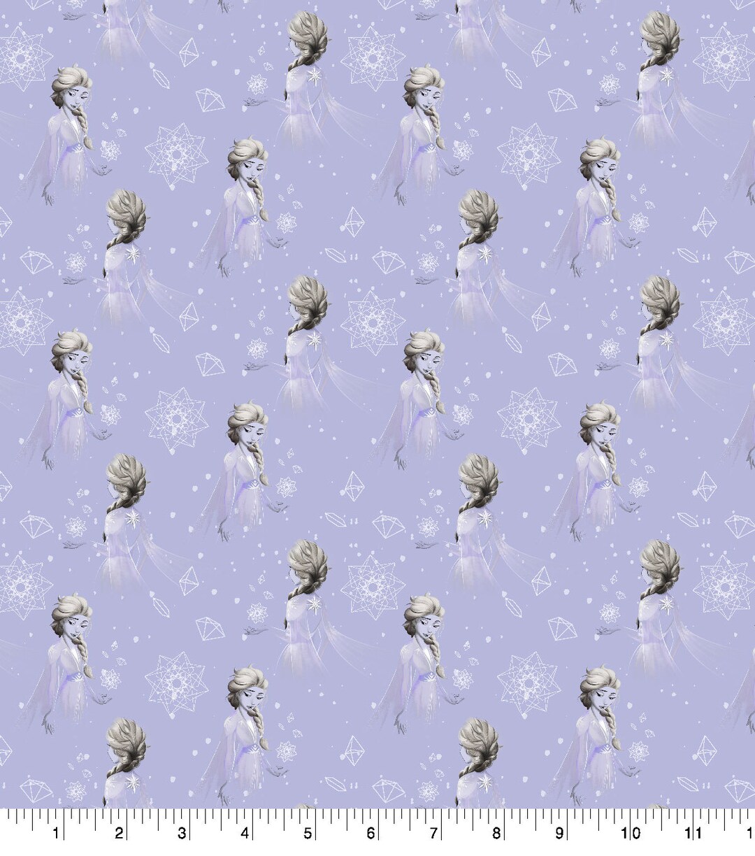 Frozen Elsa Fabric by the Cut Cartoon Print 100% Cotton - Etsy