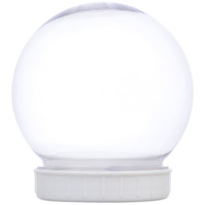 Sunshine's Spot, LLC Plastic DIY Shatterproof Snow Globe-Set of 2, Size: One size, White