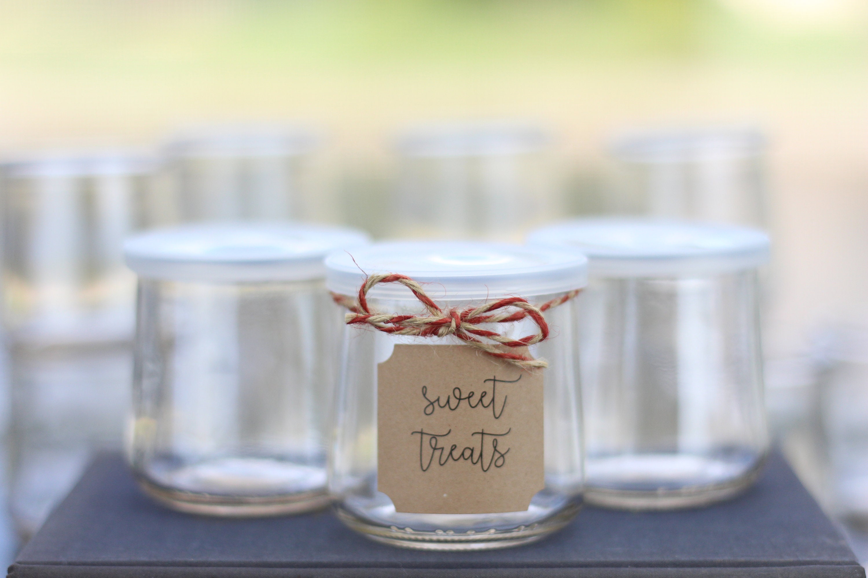 Clear Plastic Lids For Oui Yogurt Glass Cups Food Safe BPA Free Make Your Own Dessert Containers | Food Storage | Craft Jars | Succulent Pot